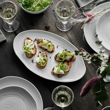 Boulogne tallerken oval 20x34 cm - Hvit - Pillivuyt