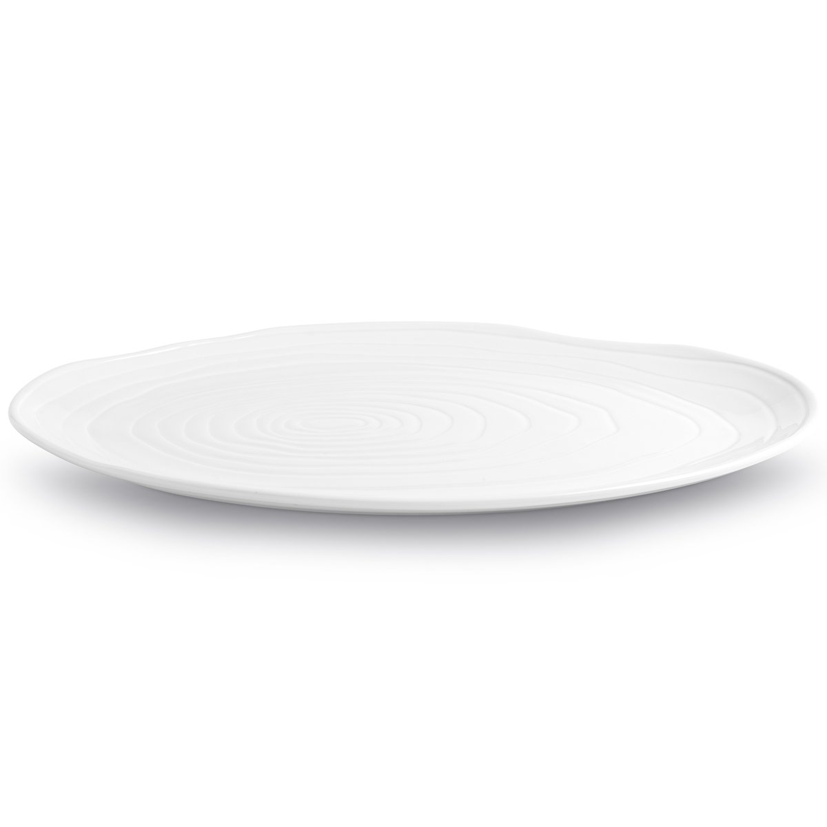 Pillivuyt Boulogne tallerken oval 26x36 cm Hvit | Skandinavisk Design | Middagstallerkener | Hvit