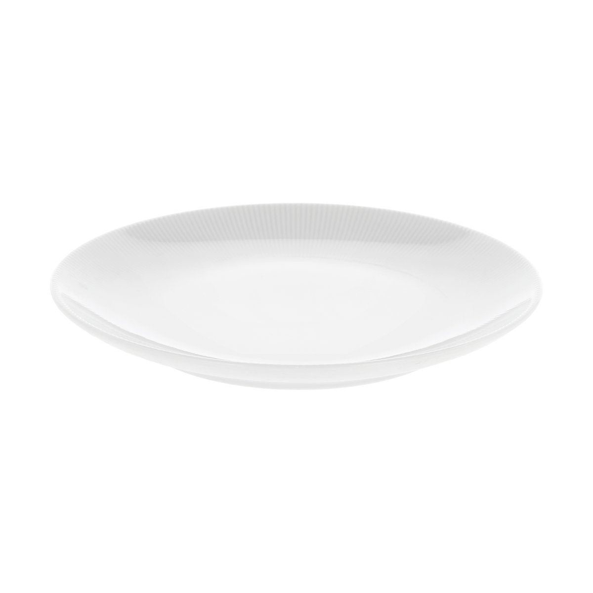 Eventail flat asjett Ø21 cm Hvit