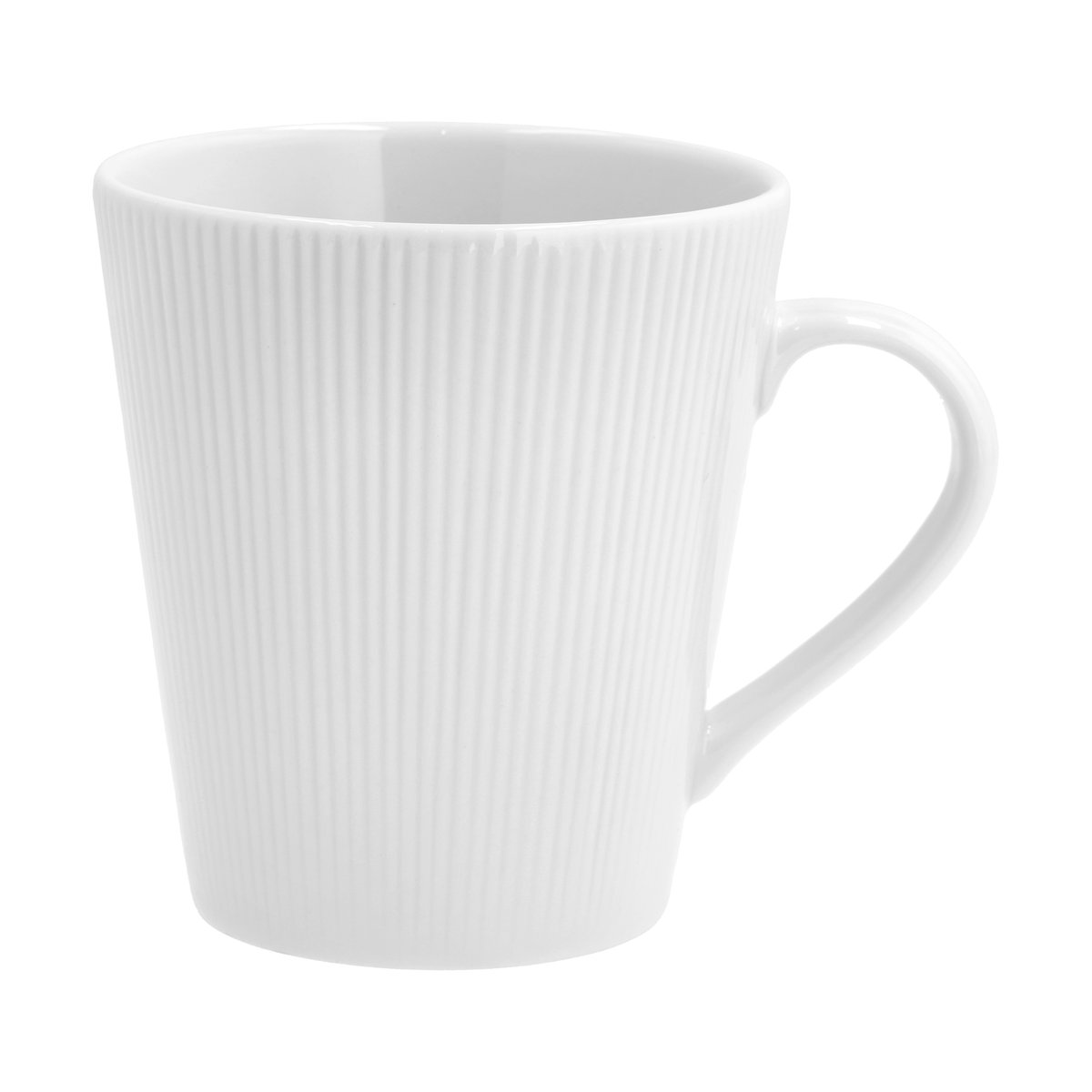 Pillivuyt Eventail kopp 30 cl Hvit | Skandinavisk Design | Kaffekopper | Hvit