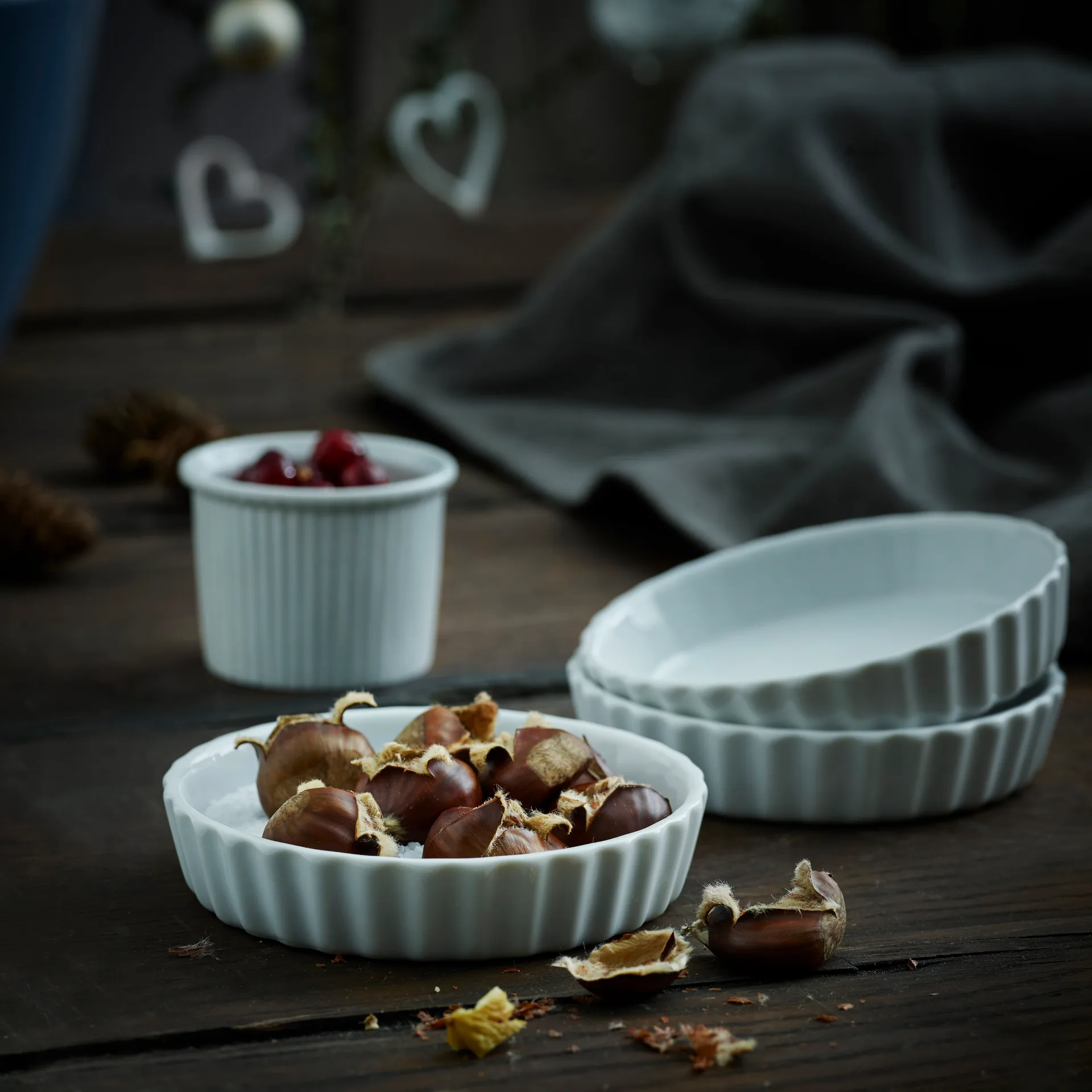 Pillivuyt paiform rund hvit, Ø 11 cm Pillivuyt