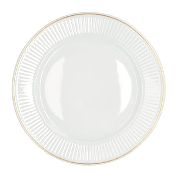 Plissé dyp tallerken med gullkant Ø 22 cm - Hvit - Pillivuyt