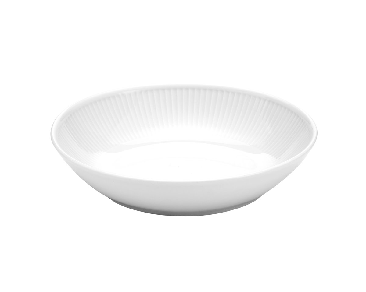 Pillivuyt - Plissé Dinner Bowl 23 cm - Dype tallerkener - Hvit