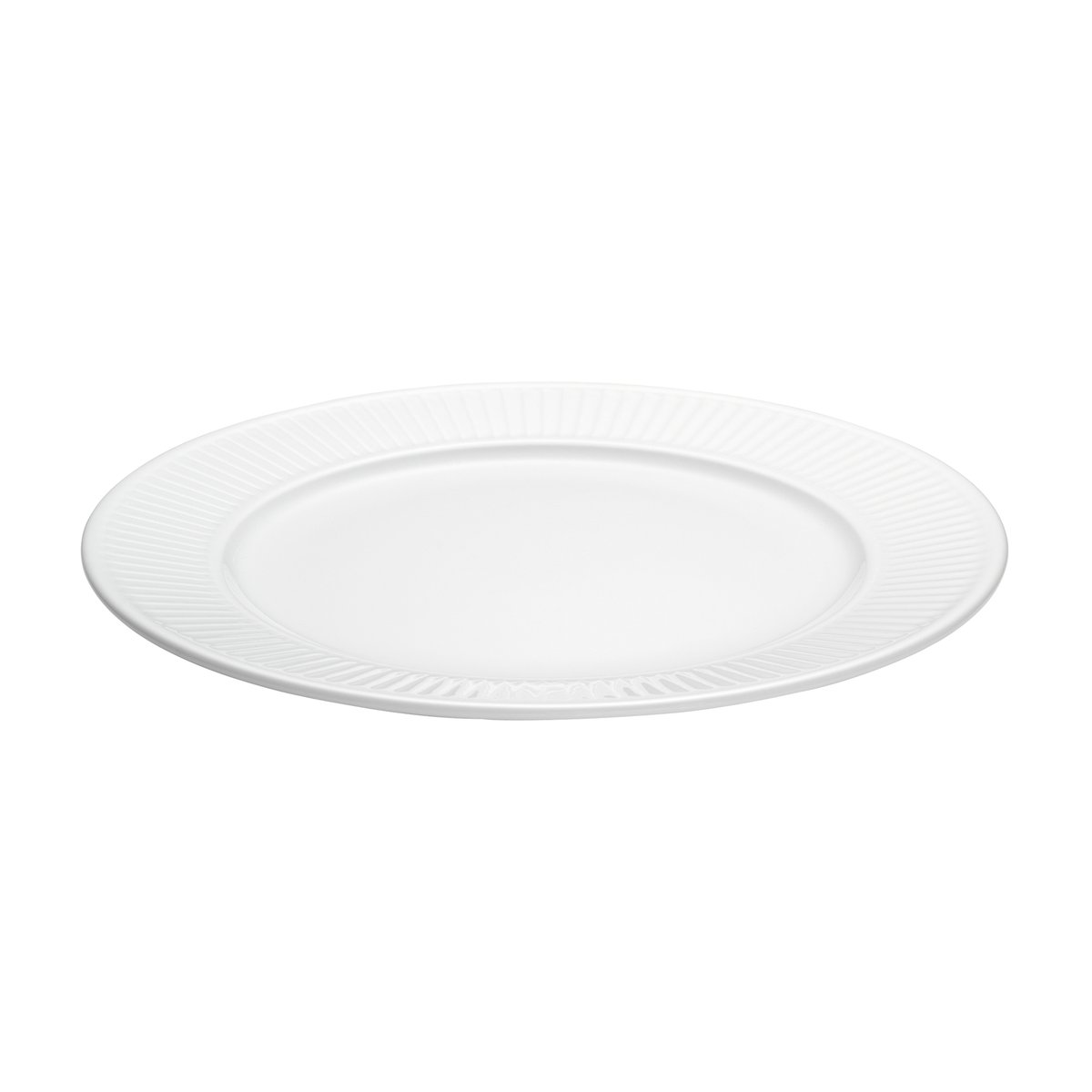 Pillivuyt Plissé tallerken 22 cm Hvit | Skandinavisk Design | Asjetter | Hvit