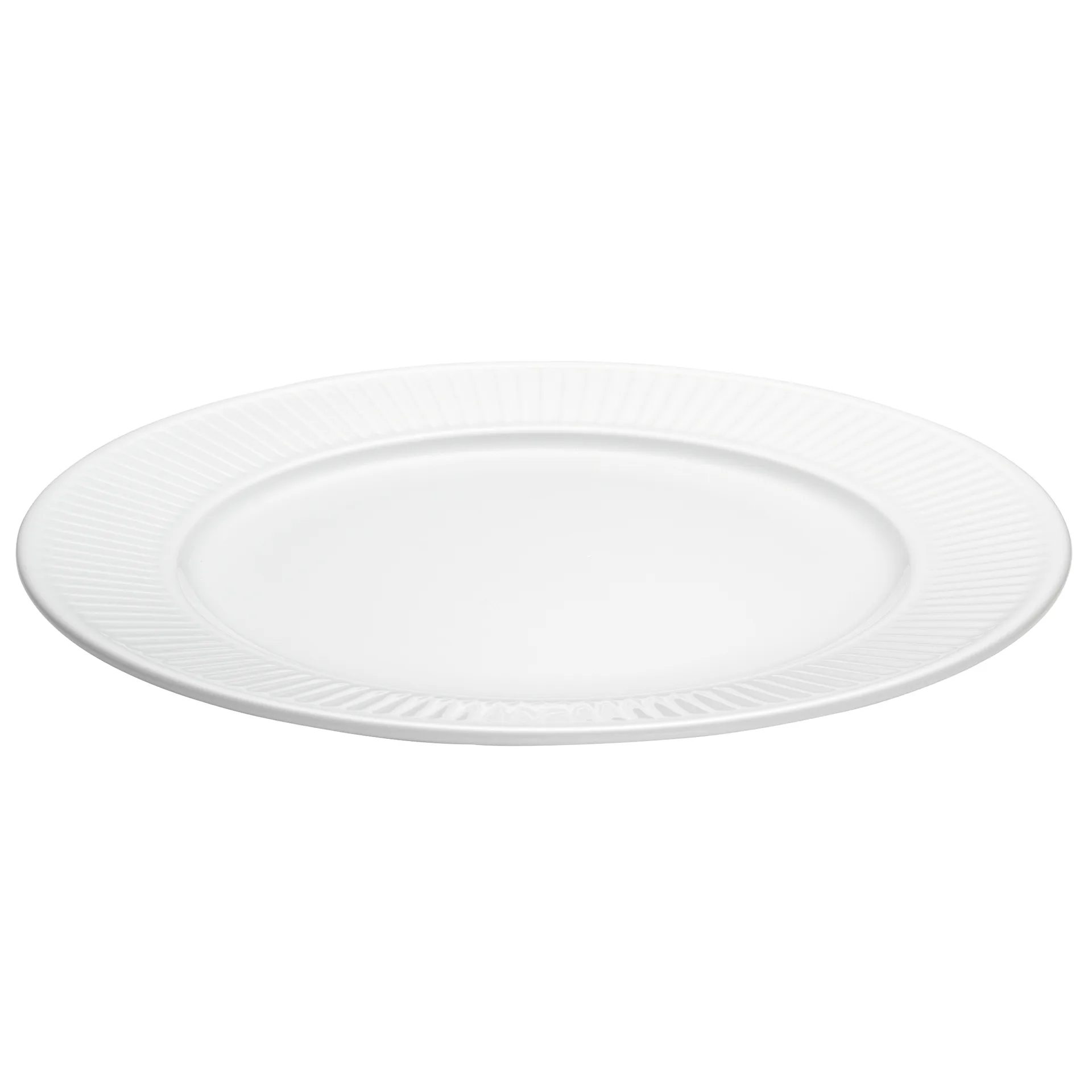 Plissé tallerken Ø 28 cm, Hvit Pillivuyt