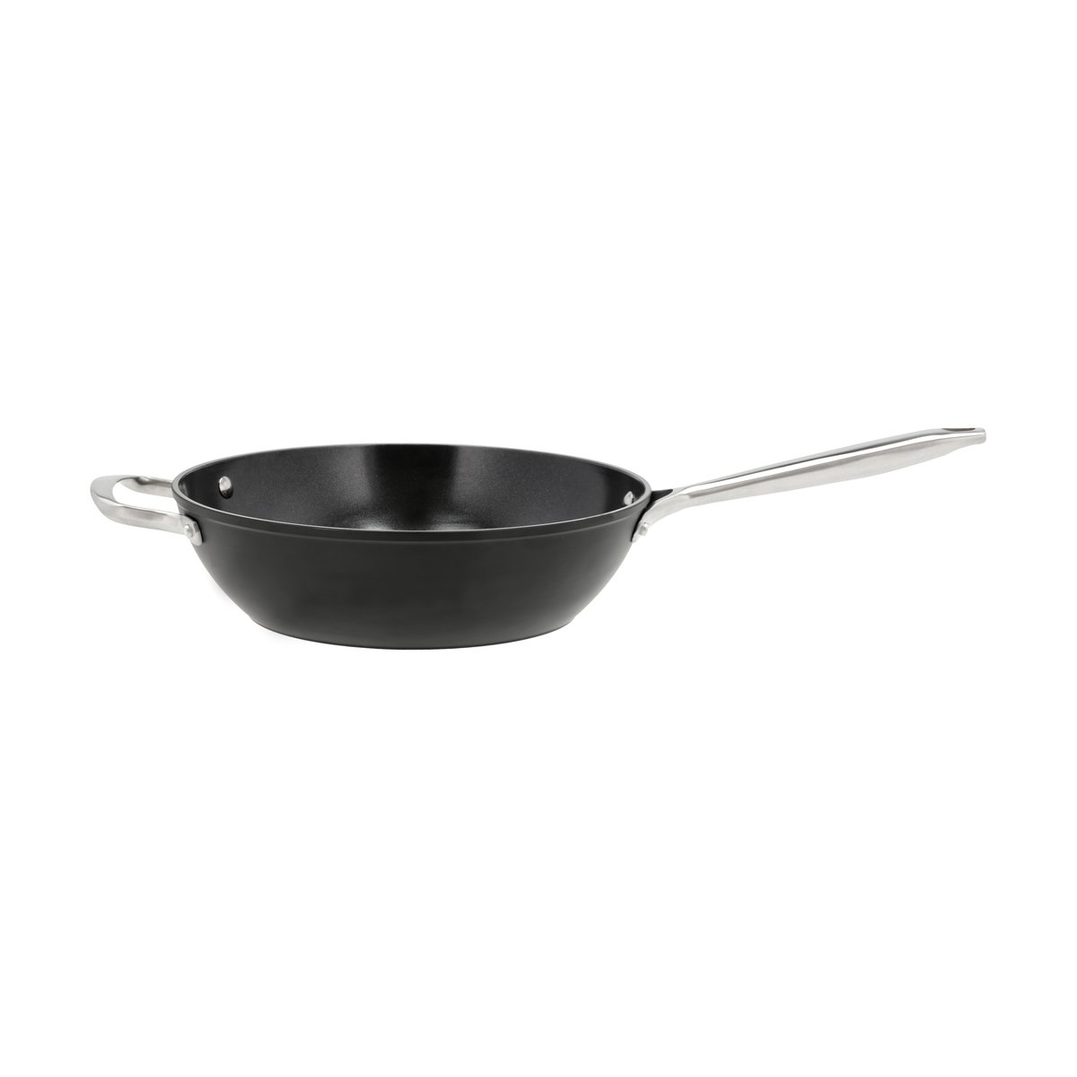 Pillivuyt Travo wokpanne keramisk non-stick 28 cm Svart-aluminium