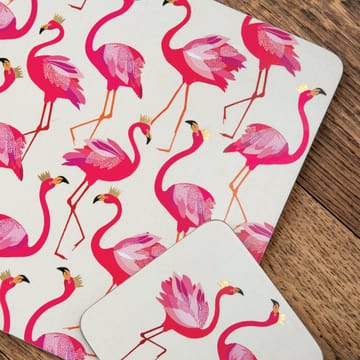Flamingo glassunderlag 6-stk. - Rosa - Pimpernel