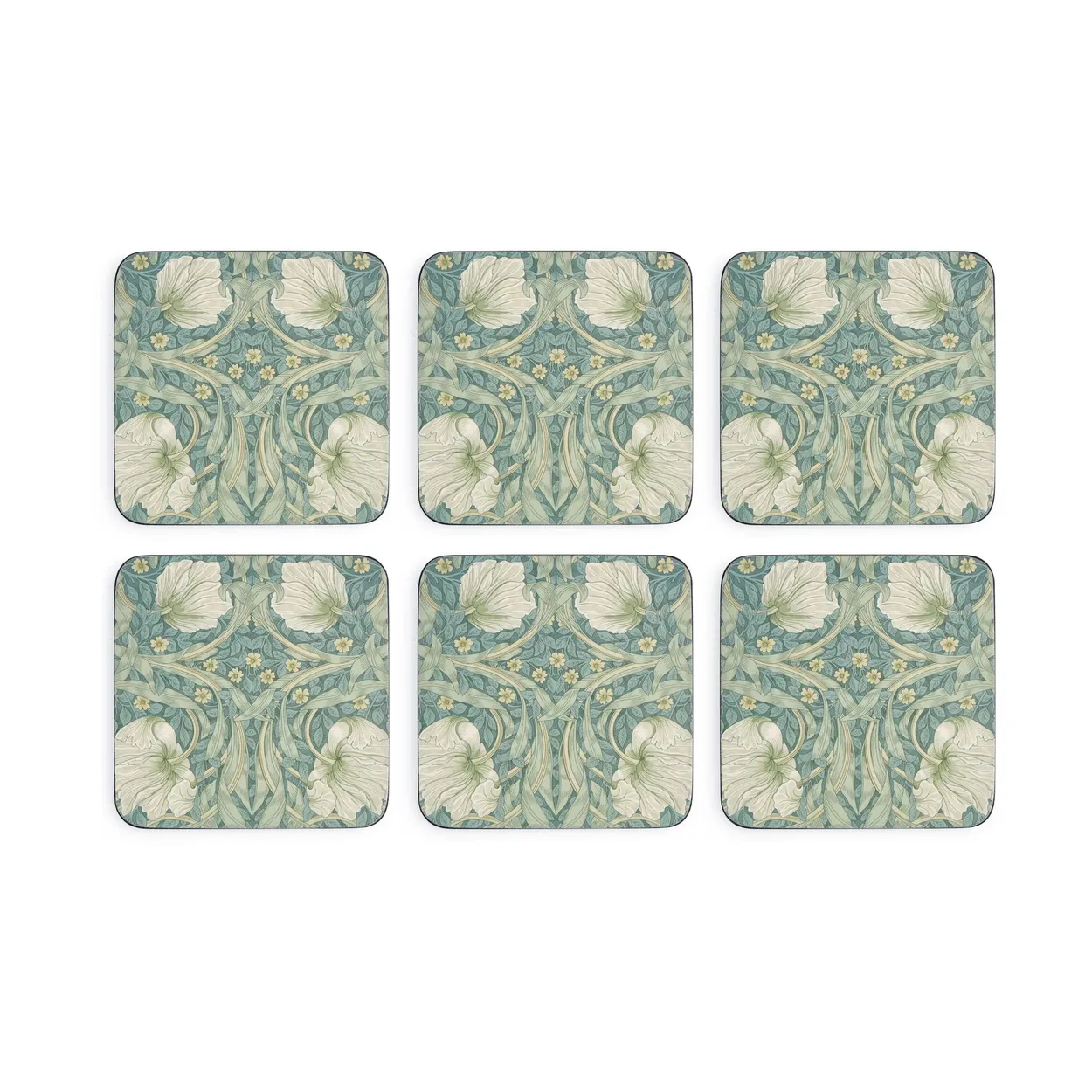 Pimpernel Morris & Co Pimpernel glassbrikke 6-pakning Grønn, blå