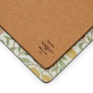 Morris & Co Simpley mixed bordbrikke 4 deler - Fruit, Willow, Strawberry Thief, Marigold - Pimpernel