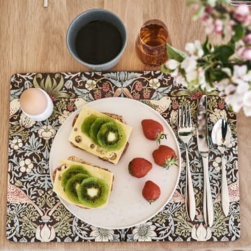 Strawberry Thief bordbrikke  30 x 40 cm 4-pakning - Brun - Pimpernel