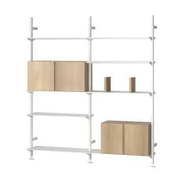 Pira G2 hyllesystem W A White/Oak - Pira