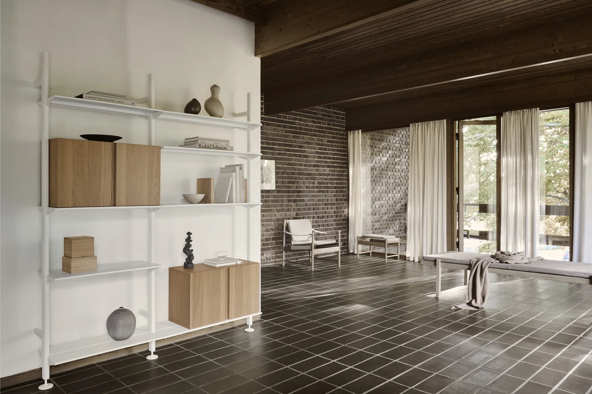 Pira G2 hyllesystem W A White/Oak,  Pira
