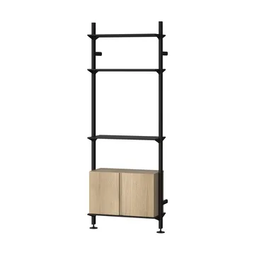 Pira G2 hyllesystem W B Black/Oak - Pira