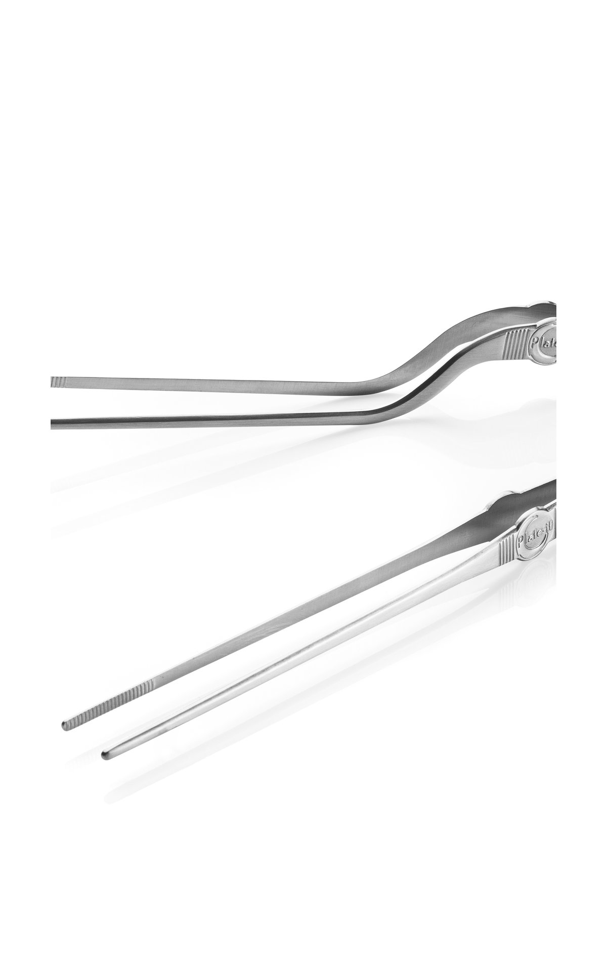 Plate It Plate-it pinsett 2-pk Stål | Skandinavisk Design | Stekeklyper & Grillklyper | Sølv