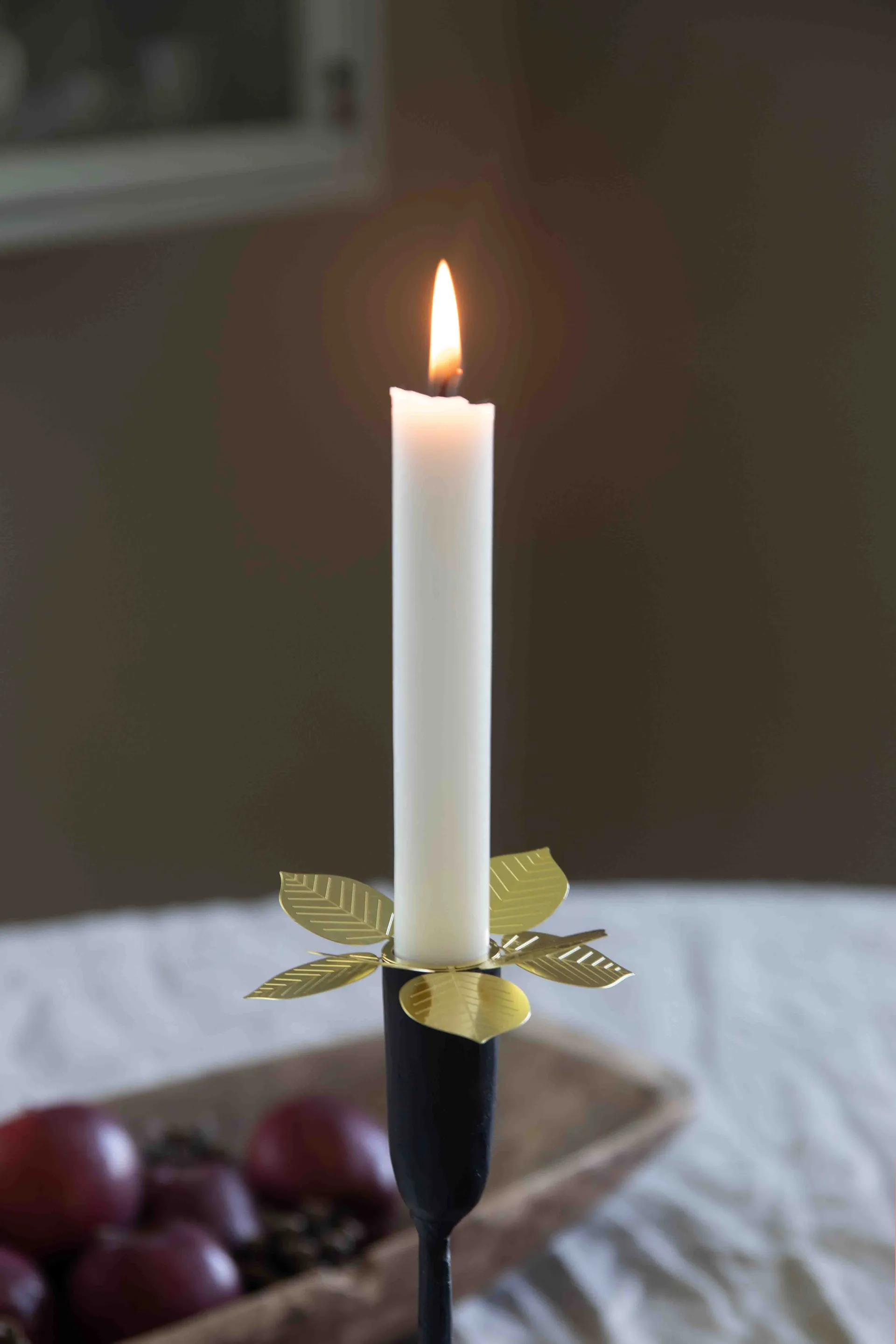 Berså lysestakemansjett Ø9,5 cm, Messing Pluto Design