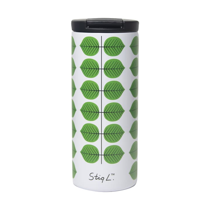 Berså termokopp 0.35l - Hvit-grønn - Pluto Design