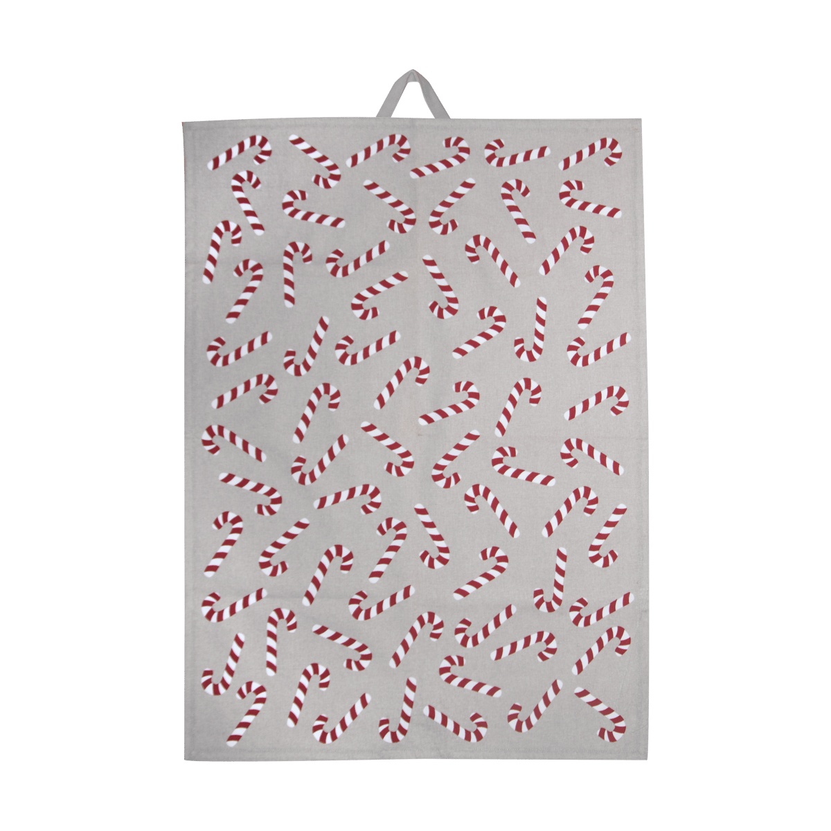 Pluto Design Candy Cane kjøkkenhåndkle 50x70 cm Hvit-grå-rød