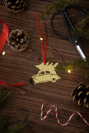 Christmas car juletreanheng - Gull - Pluto Design