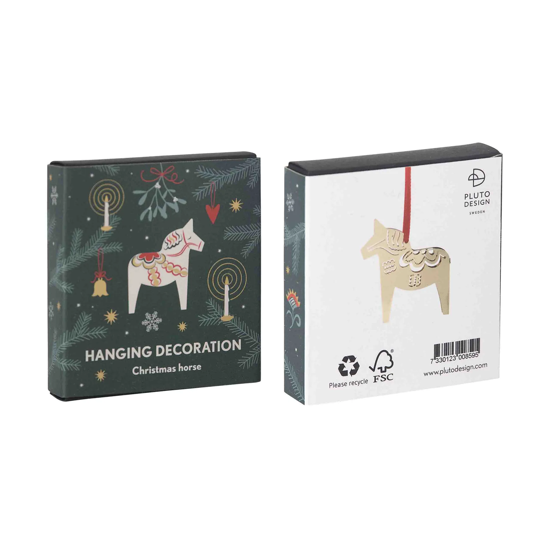 Christmas horse 3D juleanheng, Gull Pluto Design