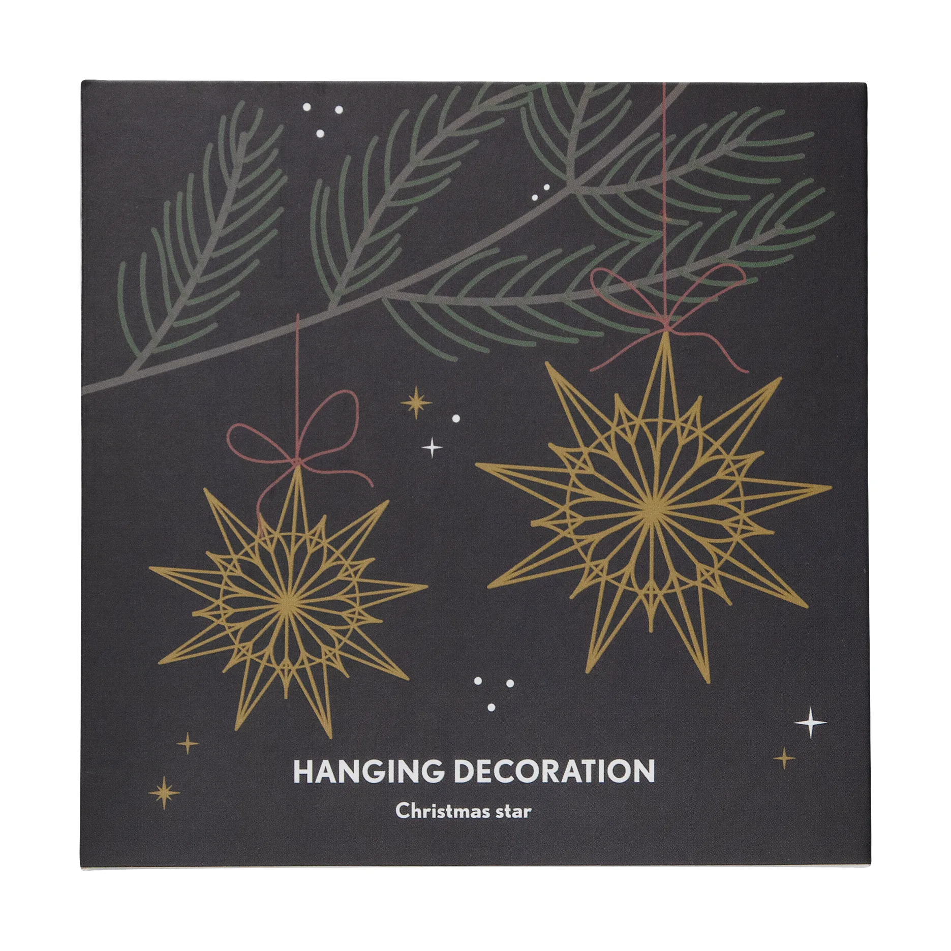 Christmas star dekorasjonsanheng, Gull Pluto Design