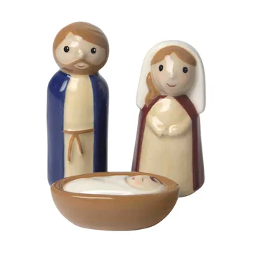 Crib family keramikkrybbe 3 deler - Jesus, Josef og Maria - Pluto Design