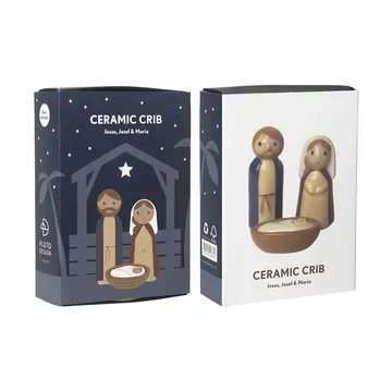 Crib family keramikkrybbe 3 deler - Jesus, Josef og Maria - Pluto Design