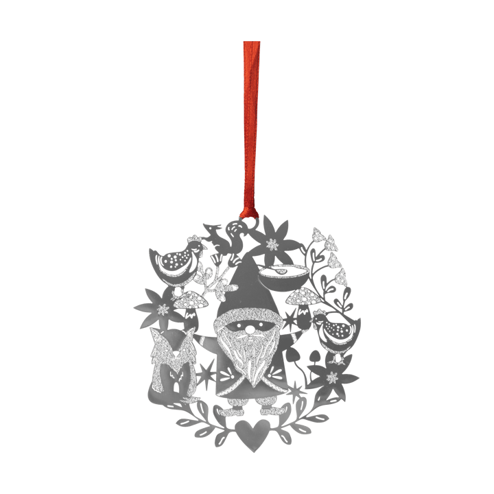 Fox & Santa juleanheng - Sølv - Pluto Design