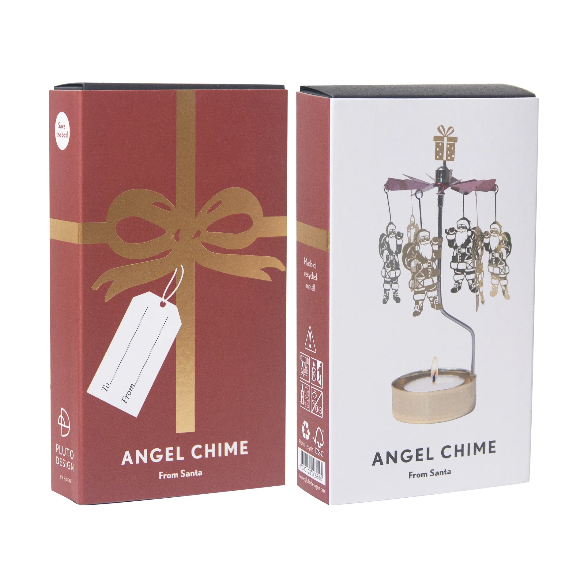 From Santa englespill, Gull-rød spinner Pluto Design