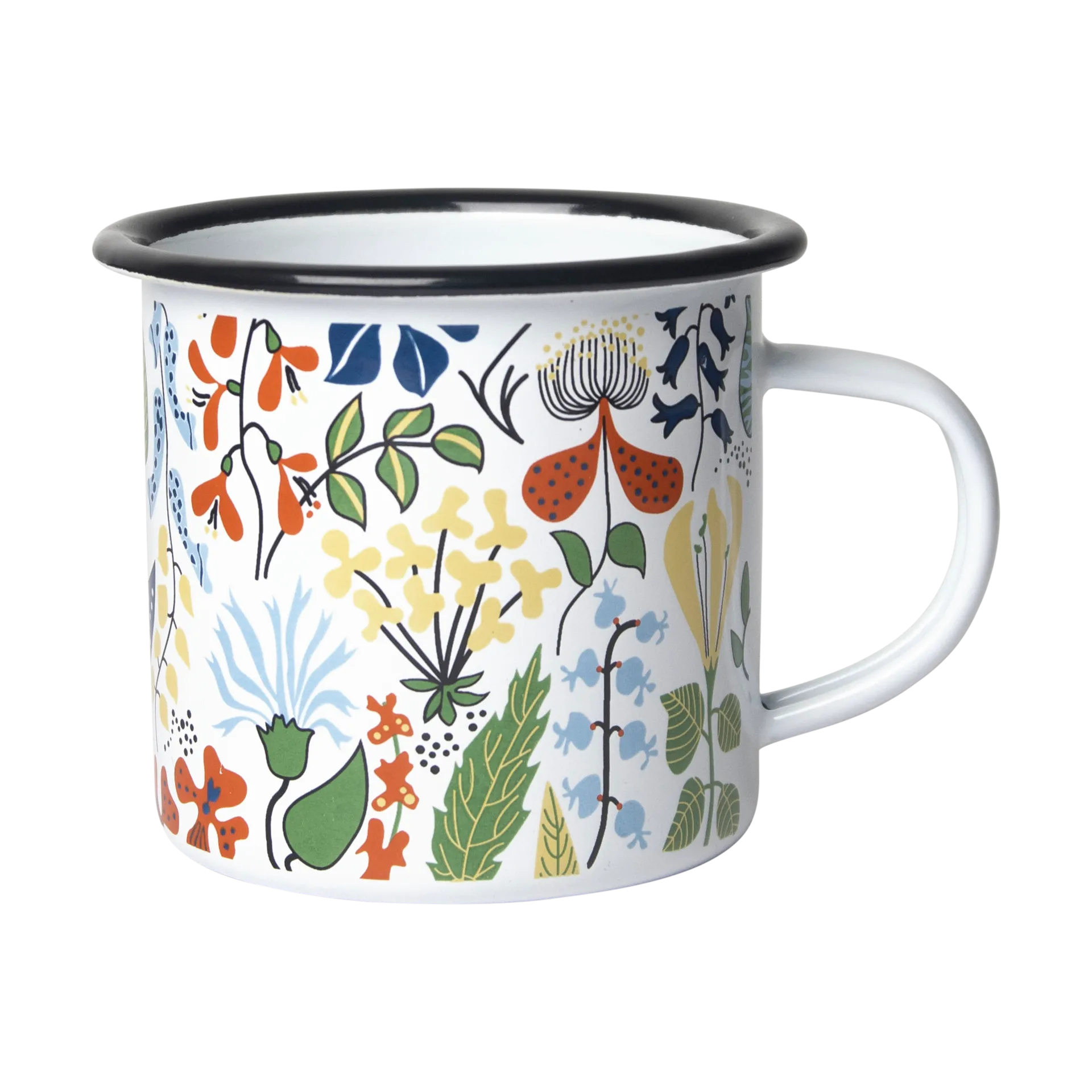 Herbarium emaljekrus, Hvit-multi Pluto Design