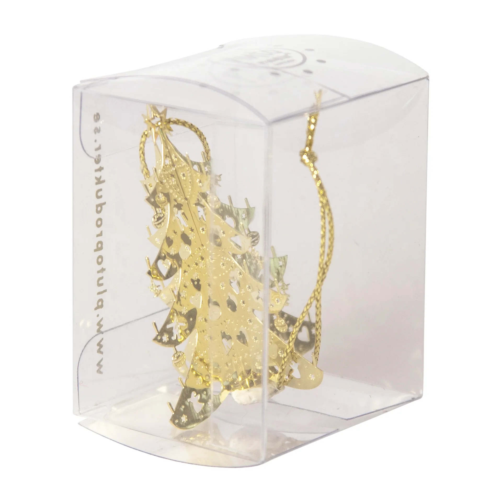 Juletrepynt 3D gran, Gull Pluto Design