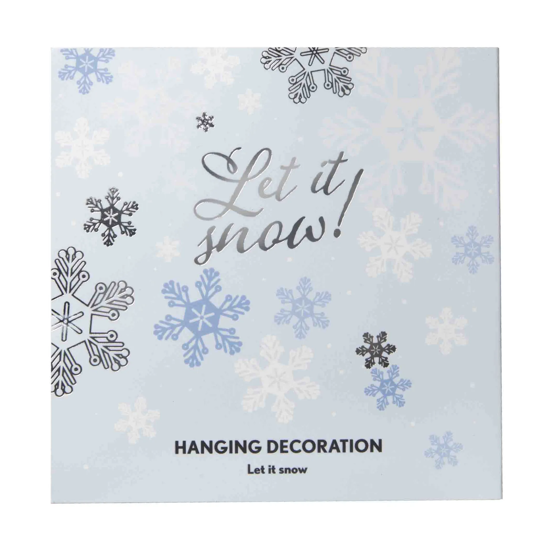 Let it snow dekorasjonsanheng, Sølv Pluto Design