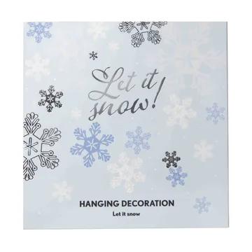 Let it snow dekorasjonsanheng - Sølv - Pluto Design