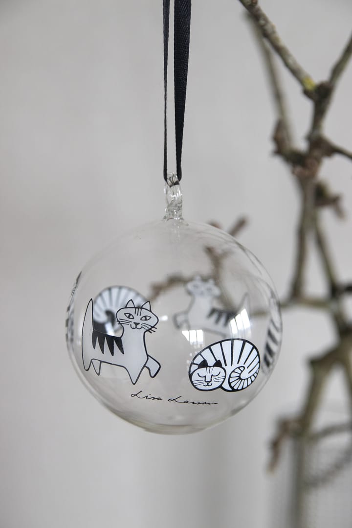 Lisa Larson katter juletrekule, White-black Pluto Design