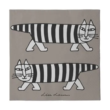 Lisa Larsson Mikey servietter 24-pk - Grå - Pluto Design