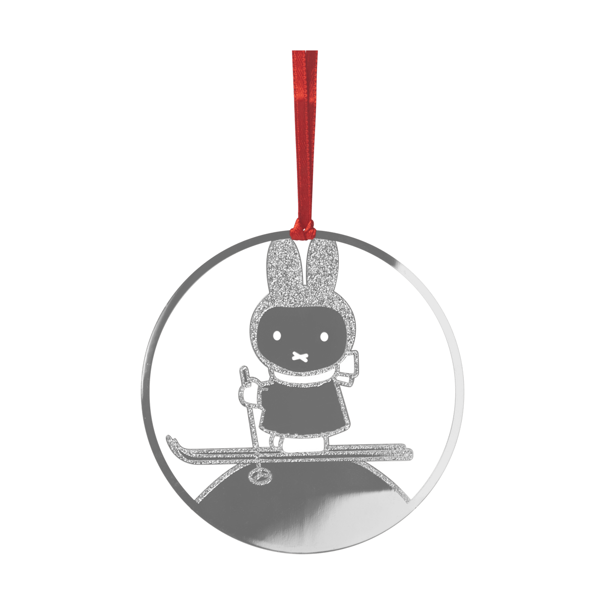 Pluto Design Miffy Winter dekorasjonsheng Sølv