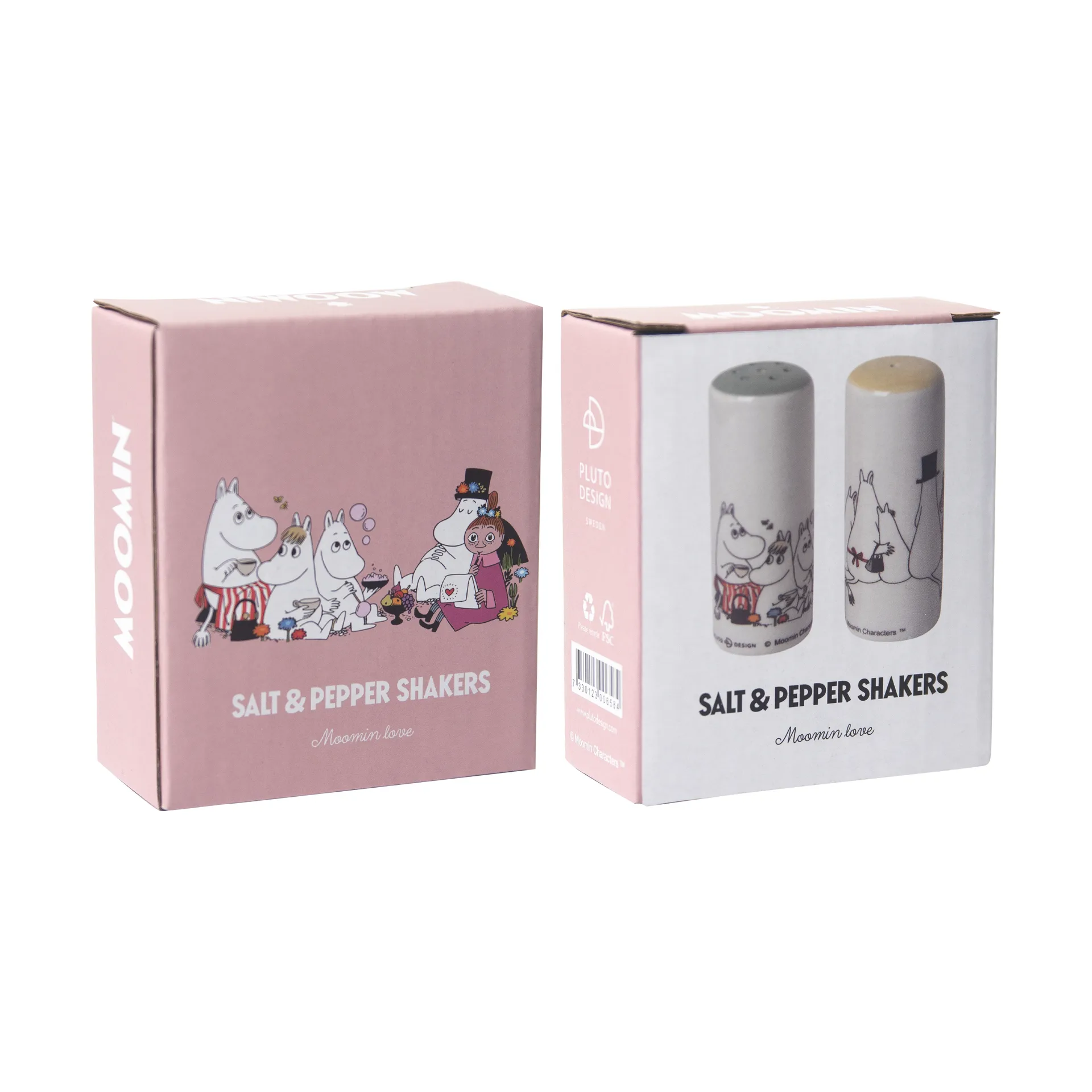Moomin Love salt & pepperkar, Hvit-multi Pluto Design