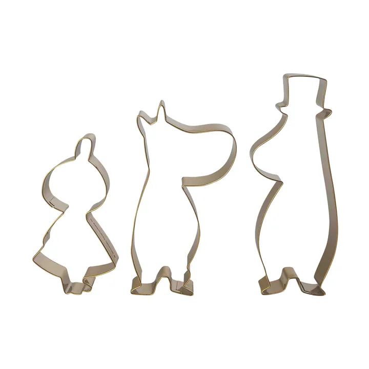 Mummi vinter pepperkakeformer 3 deler - Lille My Mummipappa, Mummitrollet - Pluto Design