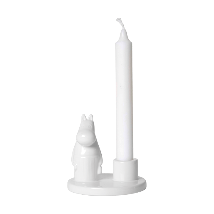 Mummimamma lysestake keramikk, Hvit Pluto Design