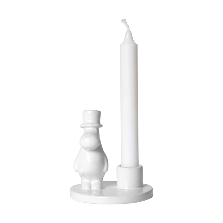 Mummipappa lysestake keramikk, Hvit Pluto Design