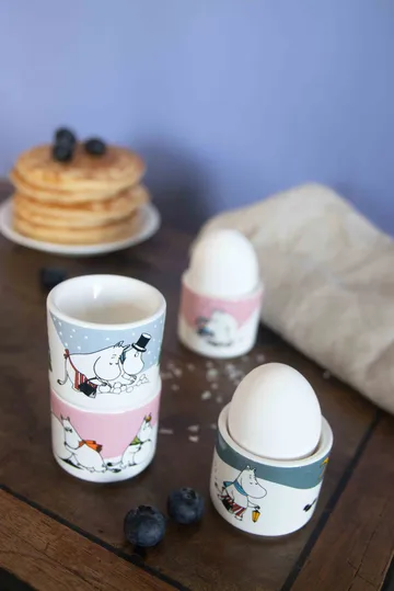 Mummitrollet eggeglass 4 deler - Mummi vinter - Pluto Design