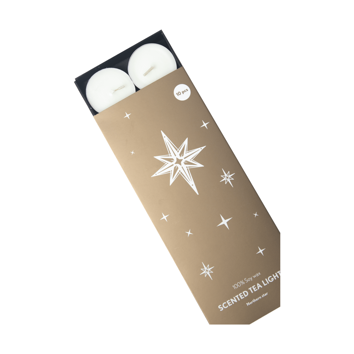 Pluto Design Northern Star duftlys Hvit