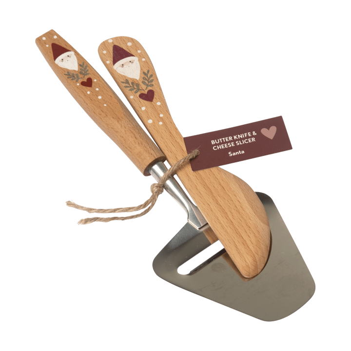 Santa smørkniv og ostehøvel 2 deler, Beige Pluto Design