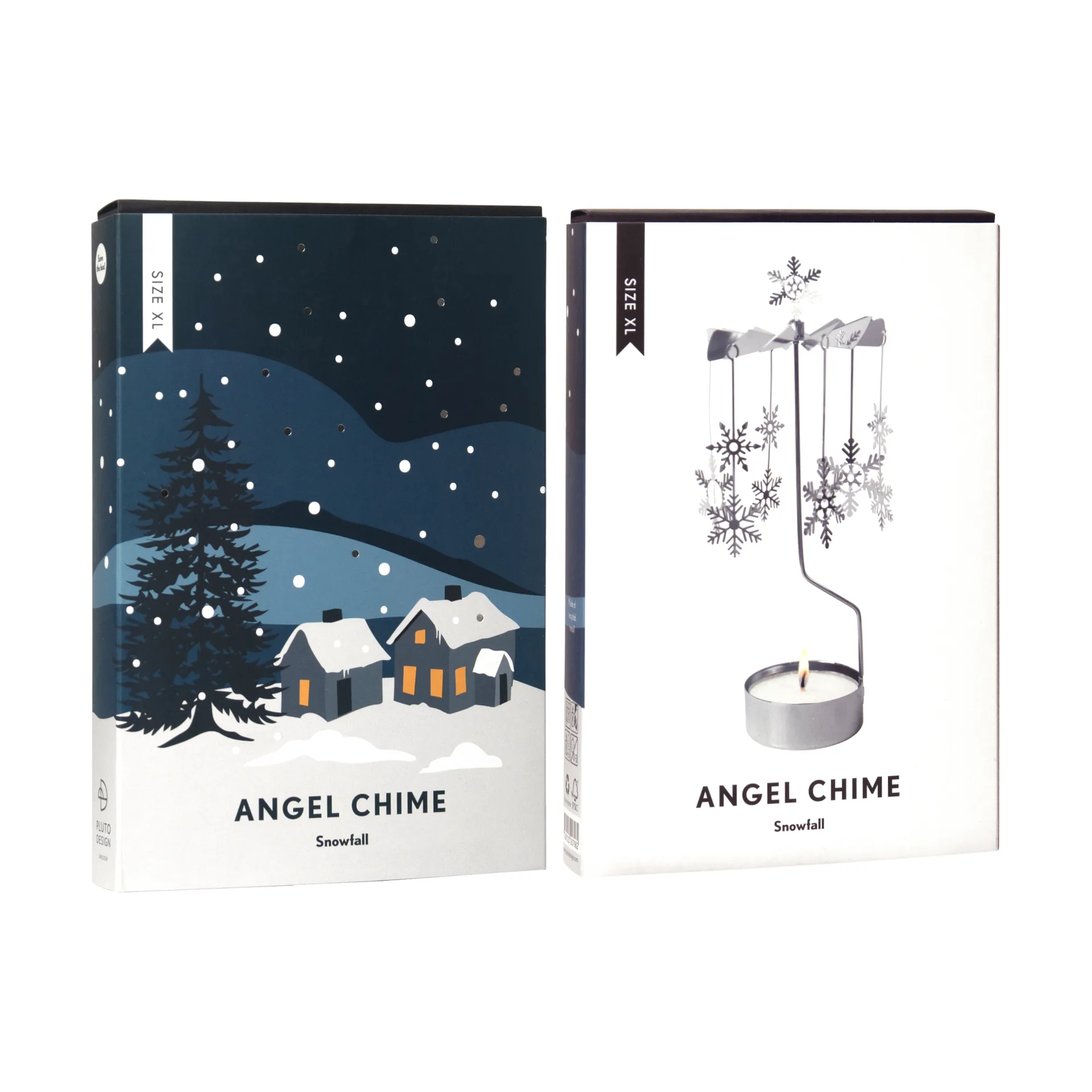 Snowfall englespill XL, Sølv Pluto Design