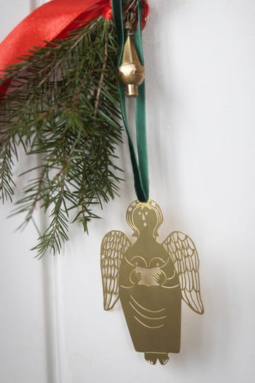 Stig L Gingerbread Angel juletrepynt - Gull - Pluto Design
