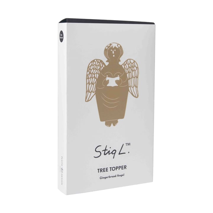 Stig L gingerbread angel tree topper juletretopp, Messing Pluto Design