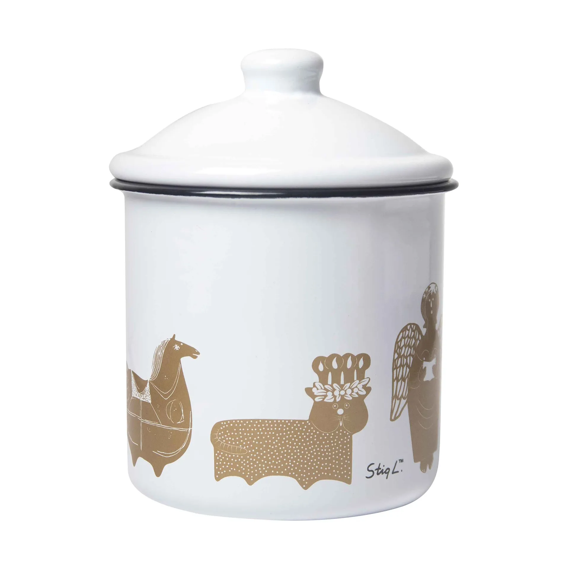 Stig L Gingerbread boks, Hvitt gull Pluto Design
