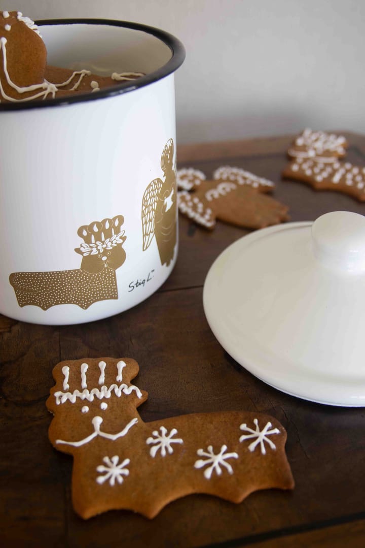 Stig L Gingerbread boks, Hvitt gull Pluto Design