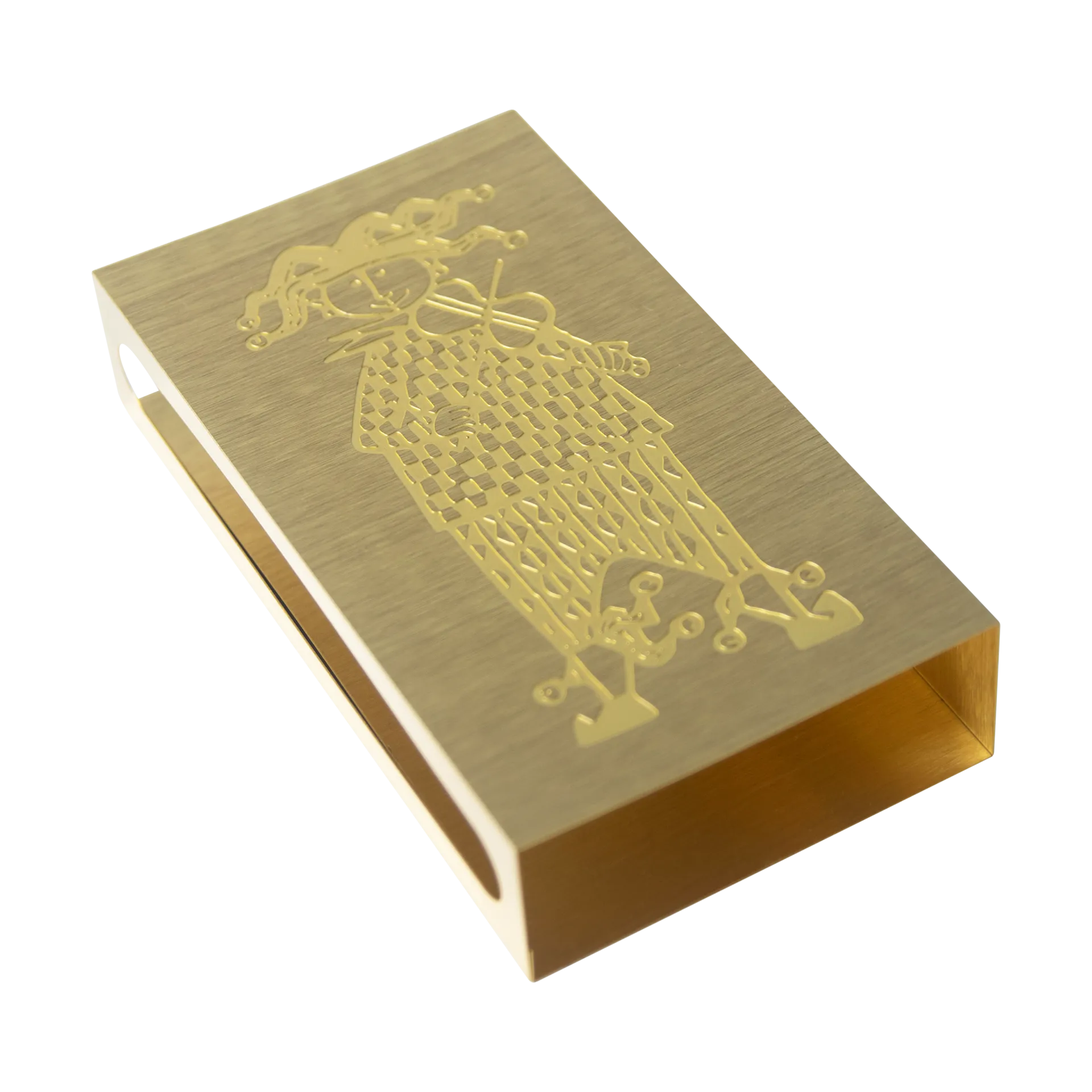 Stig Lindberg Karneval fyrstikkeske, Gull Pluto Design