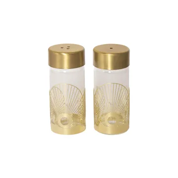 Sun salt- og pepperkar - Gull-glass - Pluto Design