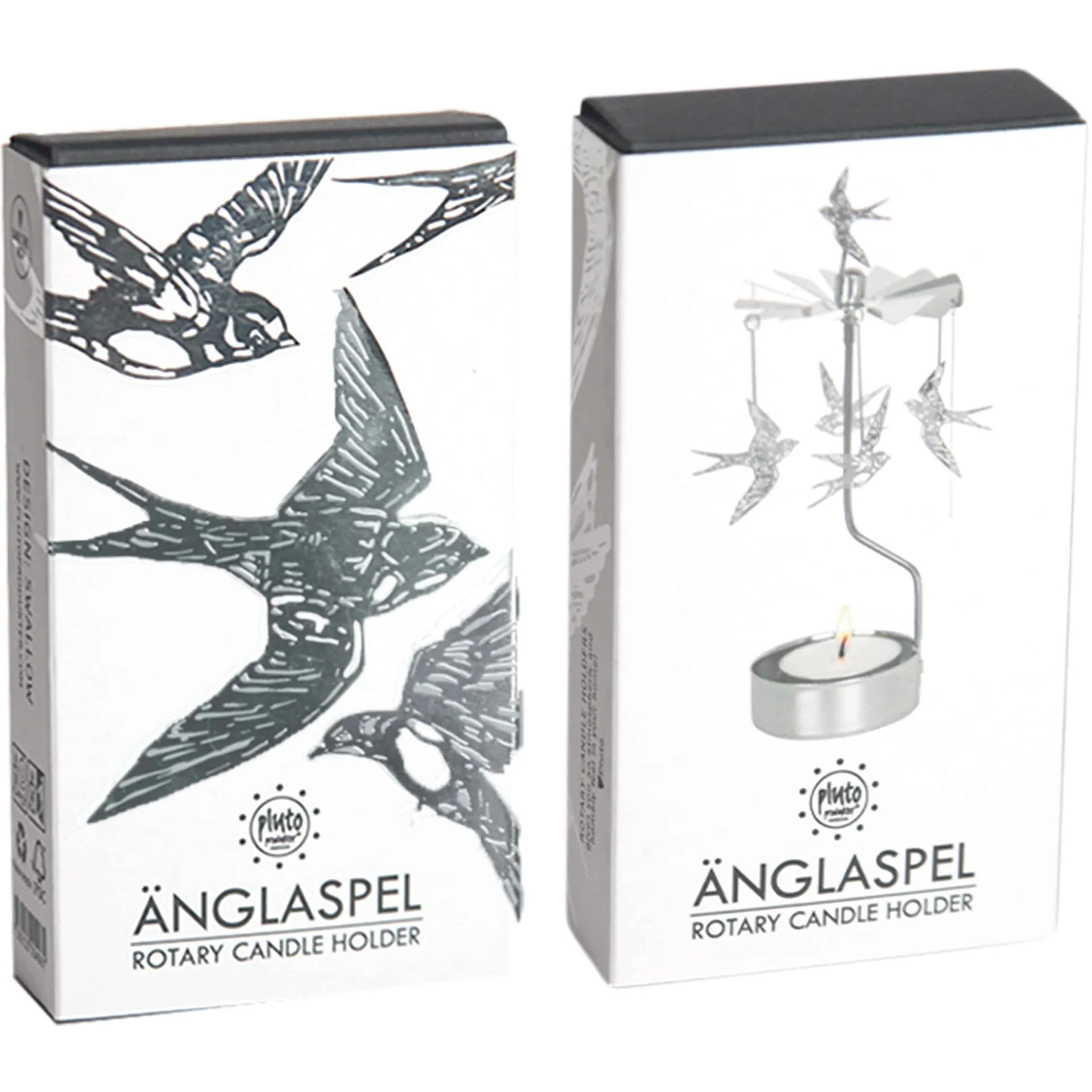 Svaler englespill, Sølv Pluto Design